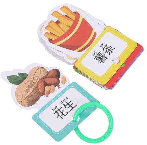 BCOATH 30pezzi Flash Educative Inglese Giocattoli Interattivi Per Linguistico e Cognitivo e Resistente Per Genitori e