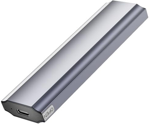 Sweeaau Carcasa M.2 NVMe de 10 Gbps, USB 3.1 a M.2, adaptador de carcasa externa de aleación de aluminio NVMe