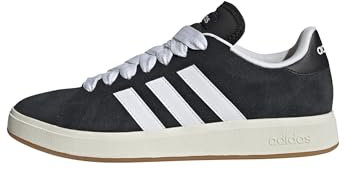 adidas Herren Grand Court Base 00s Shoes, Core Black/Cloud White/Gum, 40 2/3 EU