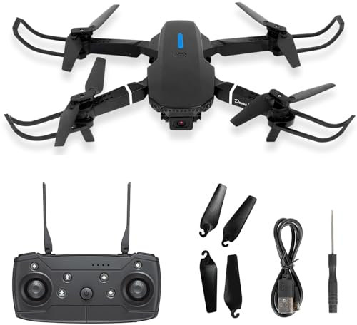 ilkqeppe Mini Drone with 4K Dual Camera for Adults, Optical Flow Hover 2.0, 6-Axis Gimbal Stabilization, Auto Return, Aircraft-grade Alloy Frame, 3 Batteries for 21-Min Flight Time