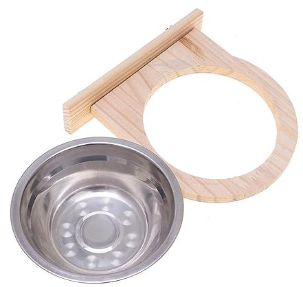 Sosoport Stainless Steel Food Box for Parrot Macaw Pet Large Bird Feeding Case Material for Outdoor Bird Feeding Tray