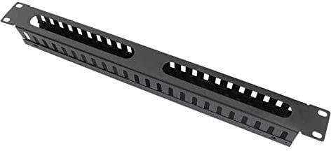 Housoutil Metall Kabelmanagement Rack 24-port 19 Zoll Netzwerk Kabel Organizer Mit Glatten Kanten Für Server Netzwerkschrank