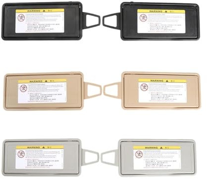 JINFOLI, for Mercedes-Benz, Clase S W221 Parasol Delantero for Coche, Visera, Espejo de Maquillaje Interior, Cubierta de Espejo cosmético S300 S450 2006-2013 Espejo Parasol(Right Black)