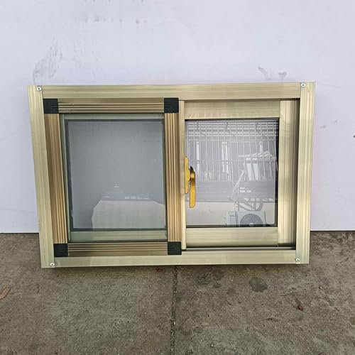 Vibeo Fenster Abschließbare Schuppenfenster, Hochleistungsschiebefenster für Garagen, Haushalts-Sturmfenster für Küche, Bad, Schlafzimmer, Kellerbeleuchtungsfenster(32x28in/81x71cm)