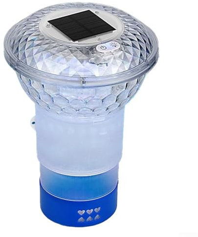 Feegow Schwimmende Pool-Wannen-Lampe, Solar-Badewannen-Licht mit Fernbedienung für Badewanne, Disco, Teich, Schwimmbad, Kinderbadespielzeug