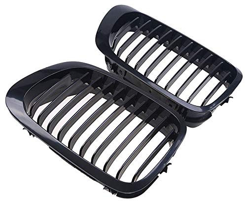 Genérico Rejilla Deportiva Negra 2D para riñón, para BMW E46 Coupé 2 Puertas 1999-2002