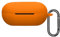kwmobile Silicone Cover Compatible with Beats Powerbeats Pro 2 - Case Cover Stick-On Skin with Clip - Orange