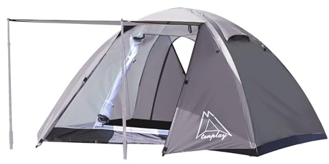 TENPLAY 2-Personen-Zelt, leicht, 2,5 kg, wasserdichtes PU3000 mm, winddichtes, Doppellagiges Campingzelt, 2 Türen, einfacher Aufbau für Wandern, Rucksackreisen, Bergsteigen, Jagd, Wandern