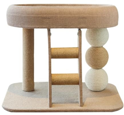 Gralara para Gatos pequeño con Percha Superior y Poste rascador para Gatos/Gatitos de Interior