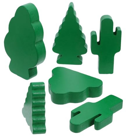 SEWACC 6 Pièces Arbre Miniature Bois Petit Arbre pour Décor De Micro-Paysage Accessoires pour Maison De Poupée Modèle
