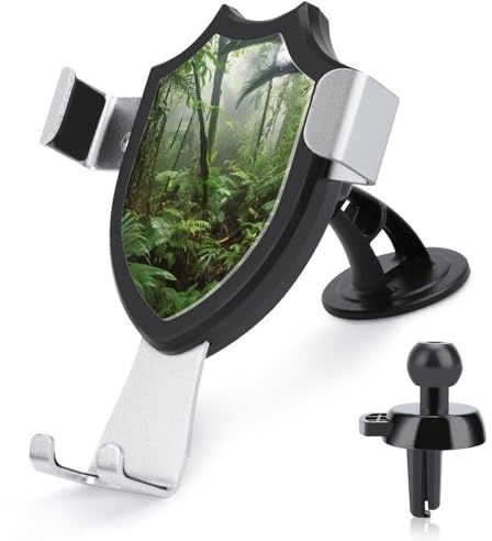 BWQMNT Support de téléphone de voiture à ventouse la plus forte forêt tropicale pour téléphone portable pour tableau de bord de voiture, grille d'aération et tous les smartphones