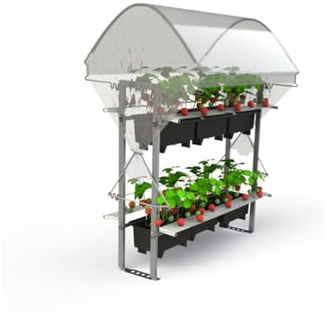 Erdbeerprofi - BerryRack Basisset und Pflanzkästen - vertikaler Erdbeergarten - Gestell für Erdbeerpflanzen
