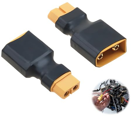 2 Paar XT60 Buchse XT90 Stecker Adapter Akku Konverter RC Auto Drohne | Feste verbindung sicher, hoher strom leistung, isoliert kontakte schutz, steckpassung, lade tauglich, modellbau universell