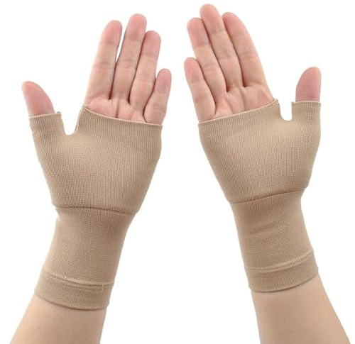 HYJO Kompressionhandschuhe für Frauen und Männer,Arthrose Handschuhe mit Kupfer, Bequeme und Stützende Fingerlose, Schmerzlinderung,Bietet Halt und Wärme für die Finger