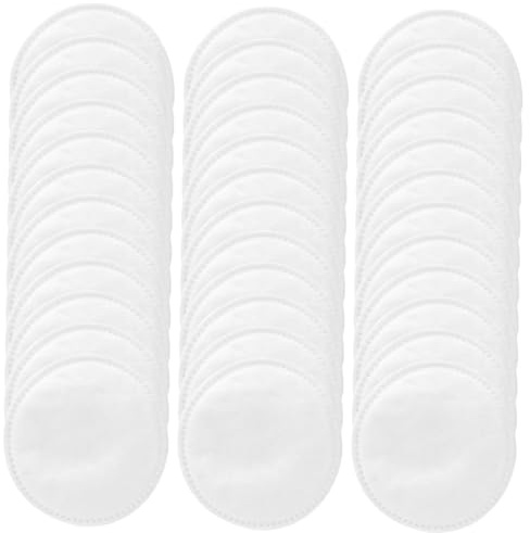 Angoily Kosmetik Wattepads Rund 100 Stück Praktische Make Up Entferner Pads für Tägliche Gesichtsreinigung Kleine Weiße Reinigungspads für Haushalt und Reisen
