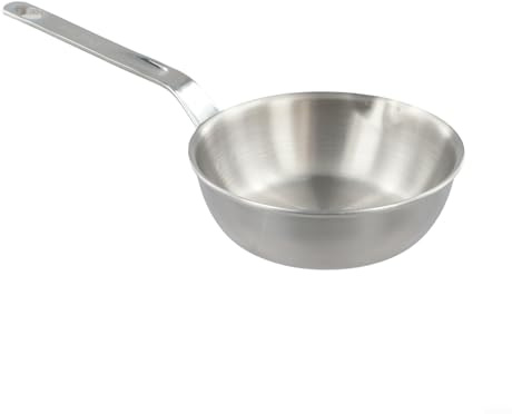 316 Stainless Steel Mini Egg Pan with Integrated Spout, Mini Sauce Pan Frying Pan, Omelet and Sauce Frying Pan for Single Serving Cooking for Gas and Induction Hobs Small Diameter 5.2 to 6.9(S)