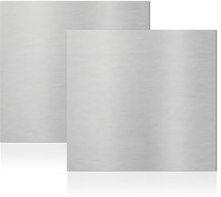 2 piezas de placa de aluminio de 2 mm, chapa de aluminio de 30 x 30 cm con película protectora, chapa de acero inoxidable 304, chapa metálica, chapa de acero, chapa de aluminio, chapa de aluminio para