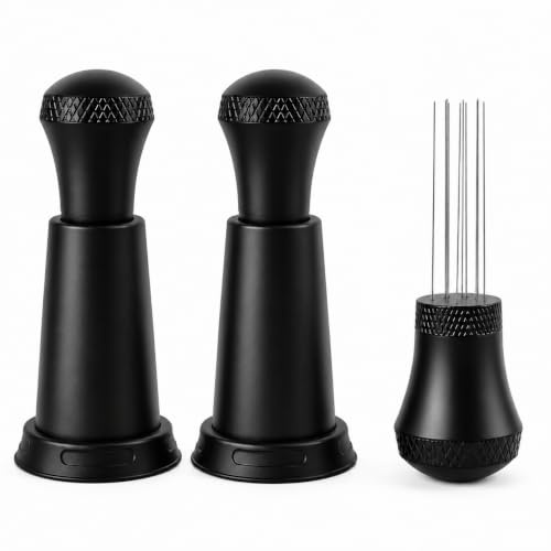 CanQuanSWZX 2 PCS WDT Tool mit 10 Nadeln à 0,25 mm, espresso nadel verteiler als espresso verteiler, coffee distributor für Siebträger