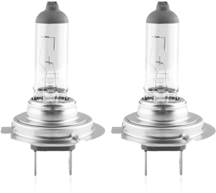 NUROTA HalogenH7 Scheinwerferlampe 12V 55W, H7 Lampe Auto 6000K Weiß, Niedrige Farbtemperatur, Perfekte Passform für Abblendlicht und Fernlicht, 2 Stück (5000K, H7)