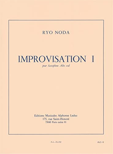 IMPROVISATION 1 SAXOPHONE MIB SEUL
