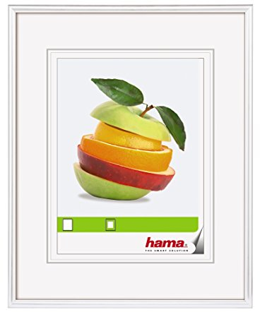 Hama Cadre photo en plastique Sevilla (taille du Cadre de 40 x 60 cm avec bordure de 13 mm x 20 mm, pour une photo de 30 x 45 cm) Blanc
