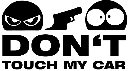 Don't Touch My Car Auto Aufkleber Sticker Tuning JDM Fun schwarz ca. 12x7 cm