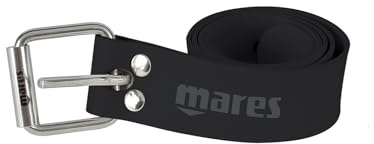 Mares Elastic Diving Weight Belt with Marseillaise Stainless Steel Quick-Release Buckle - 140cm Long Dive Belt for Scuba Diving, Freediving, Spearfishing