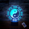Optische Täuschung 3D Klatsch Nacht Licht 16 Farben Andern Sich Fernbedienung USB-Strom Adapter Touch Schalter Dekor Lampe LED Lampe Tisch Kinder Brithday weihnachten Geschenk