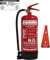 Brandengel® Feuerlöscher 6L Schaum Brandklasse AB Bio DIN EN3, GS + Wandhalter + Manometer + Standfuß, 27 A, 183 B, 9 LE Schaumlöscher, (Mit Prüfnachweis u. Jahresmarke) Gewerbe, Industrie, Büro