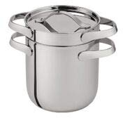 SERAFINO ZANI AL Dente Spaghettiera/Pastaset con Coperchio Acciaio Inox (Design Konnstantin Grcic)