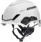 MSA V-Gard H1 Trivent Safety Climbing Helmet - Ventilated - White - 52–64 cm - Hard hat with chinstrap for Work at Height and Rescue - EN12492 & ANSI