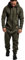 Amaci&Sons Herren Overall Jumpsuit Jogging Onesie Trainingsanzug 3007 Khaki/Schwarz M
