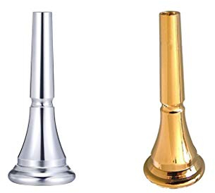 SDENSHI 2er Set Professionelles Waldhornmundstück, Mundstück für Waldhorn, Doppelhorn, Kinderhorn