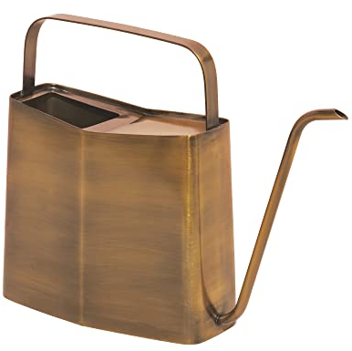 Modern Sprout Gießkanne, Langer Ausguss, Gießkanne für Zimmerpflanzen, Indoor-Gartenpflanzenzubehör, Messing, 3 Liter