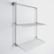 Foxydry Wall Plus, Wand-Wäscheständer, Wand Wäschetrockner, wandmontierte ausziehbare klappbare Wäscheleine aus Aluminium und Stahl 88x52x137 cm
