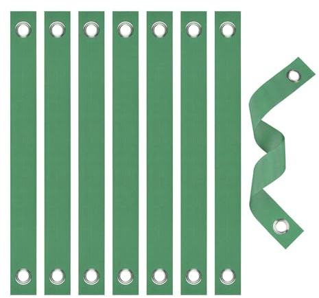 Tree Straps for Staking, 8 PCS Tree Support Straps for Newly Planted Saplings and Hurricane Protection, Tree Straightening Ties Green