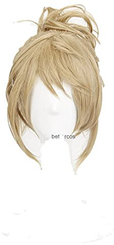 ydound Anime Coser Prince of Stride Riku Yagami Cosplay Perücken Kurze Blonde hitzebeständige synthetische Haarperücke + Perücke-Kappe