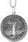 Genuine 925 Sterling Silver Personalised Tree of Life Necklace/Free Engraving Service/Quality Handmade Silver - KIMNKIME G4-2