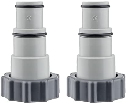 Adaptateur Tuyau Piscine 2 Pièce Raccord Piscine Adaptateurs Filetés Mâles pour Pompe de Vidange De Piscine, pour Tuyau de 1,5 Et 1,25 - Série A