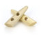 12 Stück ovaler Holzknopf natur 60mm, 2 Löcher á 6,5mm, Holzknöpfe Knebel, Mantellknöpfe, längliche Knöpfe zum annähen, aufnähen, Bastelknöpfe abgeschrägtes Ende