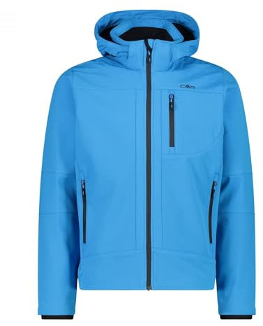 CMP - Herrenjacke mit Kapuze und Reißverschluss, Fluss-Nero, 46