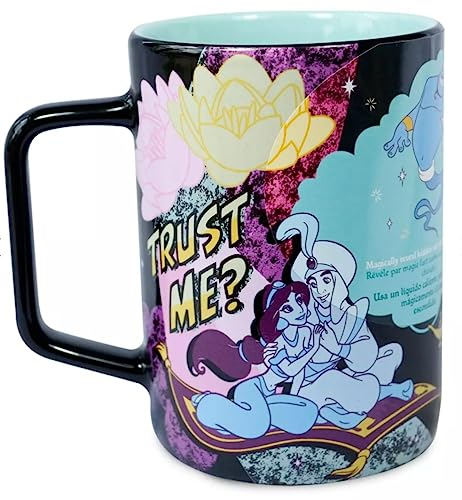 Disney Store Aladdin and Jasmine Heat Changing Mug
