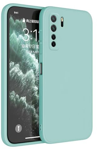 Topme Cover per HUAWEI P40 Lite 5G (6.5 Inches) Custodia Case, Protezione Della Pelle Della Custodia in Silicone Tpu - Ciano chiaro