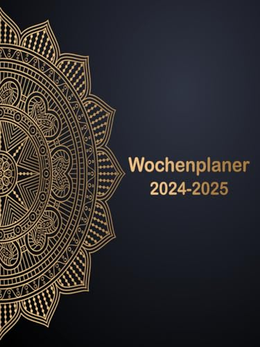 Wochenplaner 2024 2025: 1 woche 2 seiten I wochenplaner 24 Monate I terminplaner mit uhrzeit I jahreskalender buch I groß A4