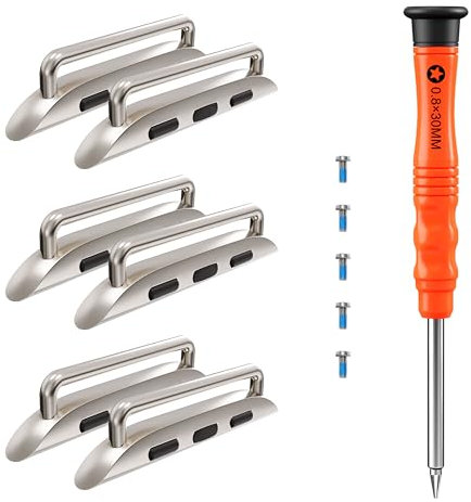 Hapysen Connecteurs de bracelet de montre pour Apple Watch, attache de maillons de rechange pour iWatch Ultra (49 mm) / Series 9 8 7 (45 mm 41 mm) Series 6 5 4 SE (44 mm 40 mm) Series 3 2 1 (42 mm 38