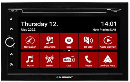 Blaupunkt Vienna 700 DAB, 2-DIN Car-Multimedia, 6,75 Zoll Touchscreen, Wireless CarPlay + Android Auto, DAB+, Navigation vorbereitet (Software separat), Bluetooth, CD/DVD, 2xUSB, Rückfahrkamera, 180W