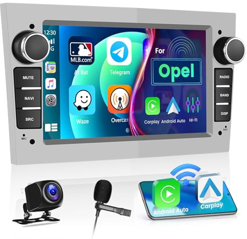 Inefala Autoradio Android 13 per Opel Meriva Corsa C Corsa D Zafira Vivaro Astra Signum Combo 7 Touchscreen Stereo Auto con Wireless Carplay Android Auto WiFi GPS HiFi FM RDS Canbus Retromarcia