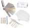 String Action Ruler Set Professional Understring Radius Gauge Luthier Tool for Ukulele Bass Guitar Banjo Mandolin Bridge Saddle Setup and Adjustments