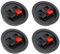YINETTECH 4 Pezzi Clip Per Altoparlanti Rotondi WP2-9 Clip A Molla Rotonda Terminali Per Altoparlanti Audio Per Subwoofer Per Auto Connettori Terminali Per Cavi Per Altoparlanti Morsettiere