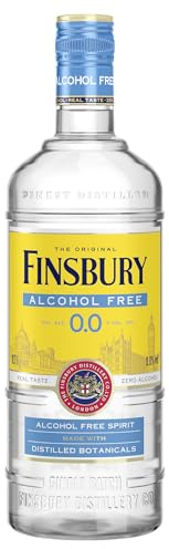 Finsbury 0.0% Alkoholfrei | Alkoholfreies Getränk mit destillierten Pflanzenextrakten & anderen natürlichen Aromen als Basis für Longdrinks & Cocktails | Am besten mit Tonic Water | 0,0% Vol | 700ml